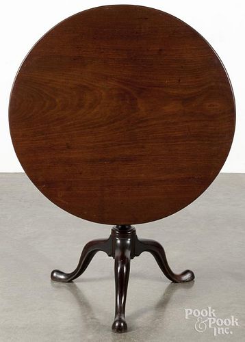 George II mahogany tea table, ca. 1760, 27 1/4'' h., 32 1/4'' w.