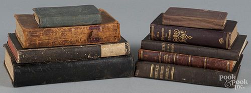 Nine German books, 19th c., largely on religious topics.