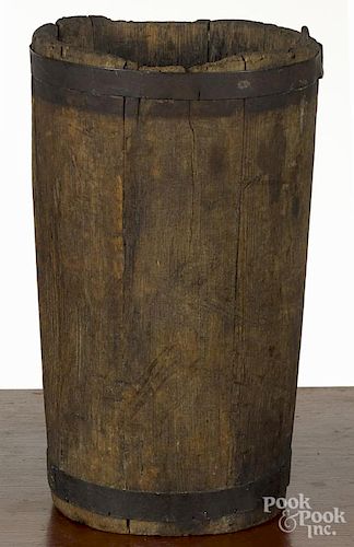 New England sap bucket, 19th c., 13 1/4'' h.