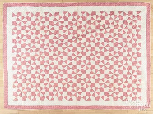 New Jersey patchwork quilt, late 19th c., 106'' x 82''.