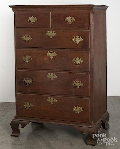 Pennsylvania Chippendale walnut high chest, late 18th c., 65'' h., 41 3/4'' w.