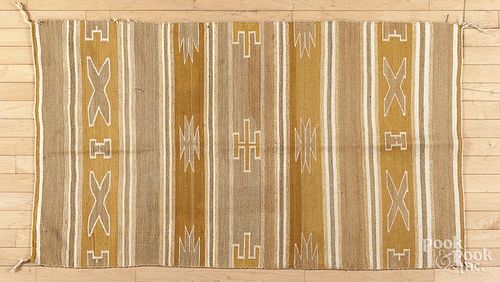 Navajo weaving, early 20th c., 59'' x 35''.