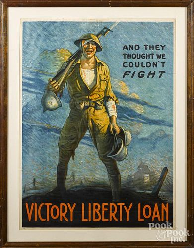 American WWI Victory Liberty Loan poster, 39'' x 29''.