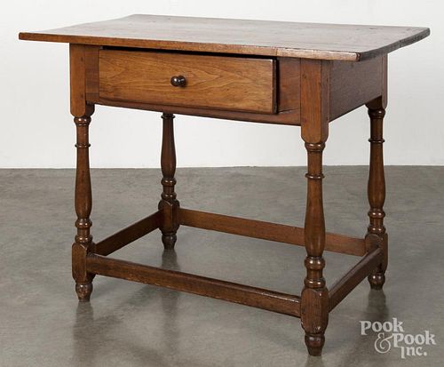 Pennsylvania walnut tavern table, 18th c., 29 1/2'' h., 38 1/2'' w.