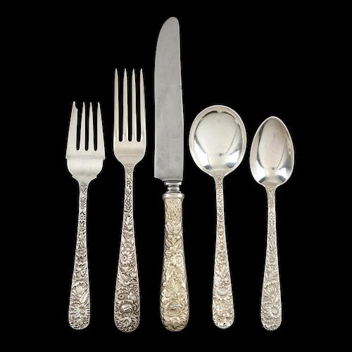 S. Kirk & Son "Repousse" Sterling Silver Flatware Service