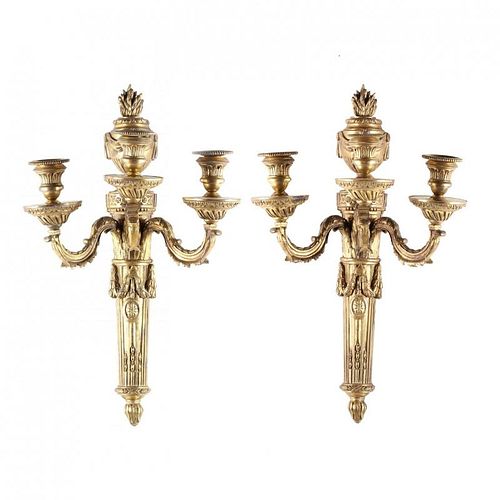 Pair of French Empire Style Wall Sconces