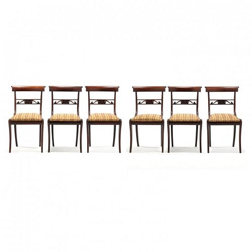 Set of Six Regency Dining Chairs, W. Huxley