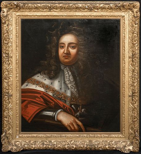 PORTRAIT OF PRINCE GEORGE OF DENMARK, DUKE OF CUMBERLAND OIL PAINTING