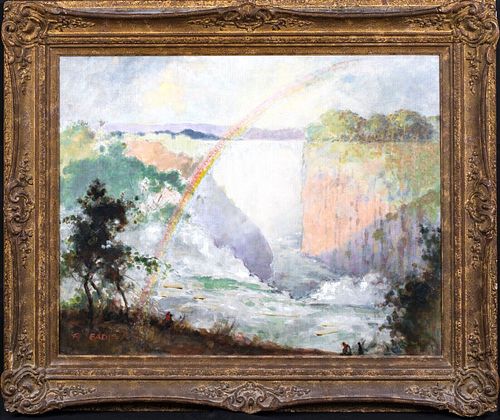 VICTORIA FALLS OIL PAINTING