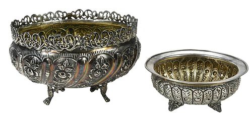 Two Continental Silver Bowls