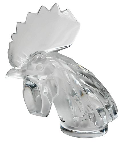 Lalique Tete De Coq Rooster Car Mascot