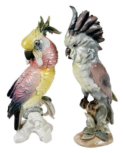 Pair of Porcelain Birds