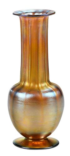 Tiffany Studios Gold Favrile Vase