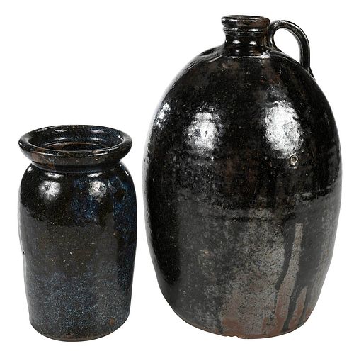 Two Pieces of North Carolina Sylvanius Hartsoe Pottery