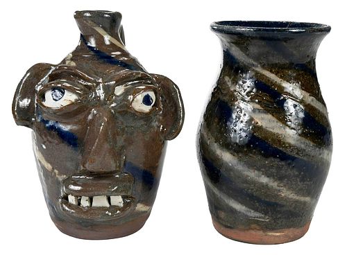 Two Pieces of Burlon Craig Pottery