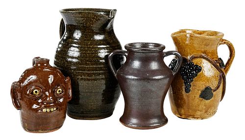 Four Pieces of Georgia Pottery