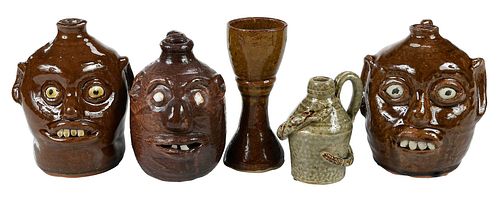 Five Pieces of Contemporary Georgia Pottery