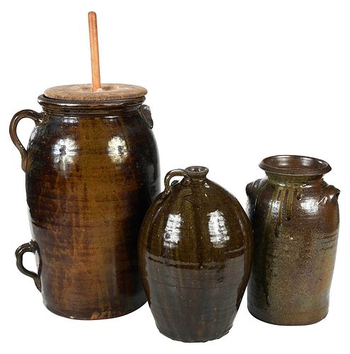 Three Pieces of Southern Stoneware