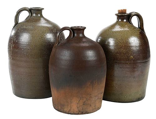 Three Pieces of North Carolina Poe Pottery