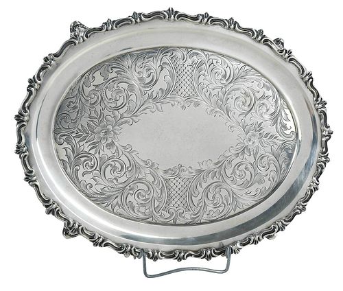 William Gale Coin Silver Footed Tray