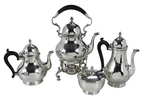 Four Piece English Silver Tea Set