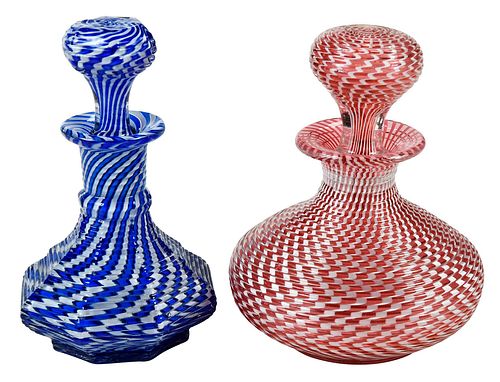 Two St. Louis Swirl Design Perfumes