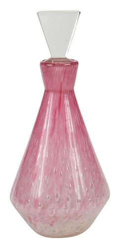 Steuben Cluthra Glass Perfume Bottle