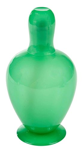 Steuben Green Glass Perfume Burner