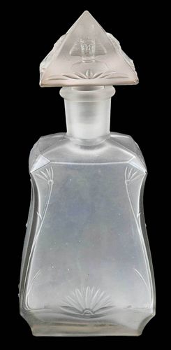 Southland Perfume Co. Frosted Glass Perfume Bottle