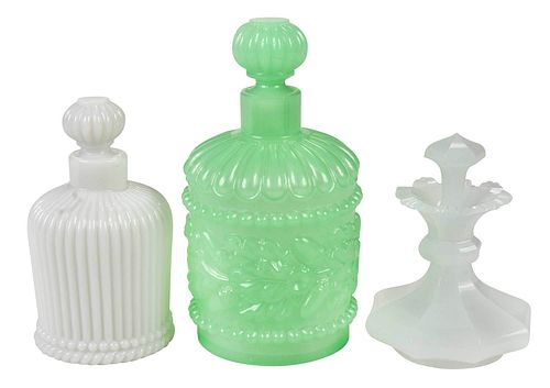 Three Glass Perfume Bottles
