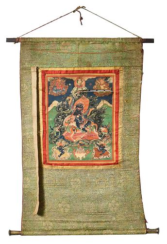 Tibetan Thangka Hanging Scroll