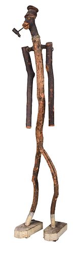 American Folk Art Standing Wooden Figure