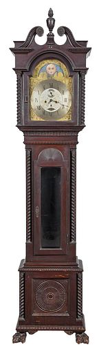 Durfee Chippendale Style Tall Case Clock