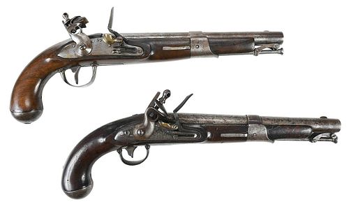 Simeon North Model 1819 Flintlock and Similar Pistol