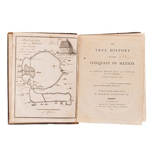 Díaz del Castillo, Bernal. The True History of the Conquest of Mexico. London: Printed for J. Wright, 1800.