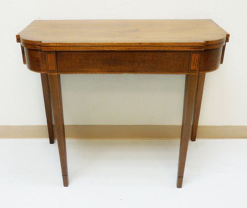 Mahogany Fold Over Occasional Table.