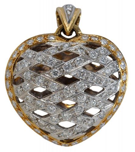 18 Karat Gold and Diamond Pendant