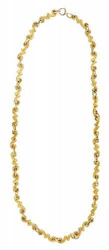 14 Karat Yellow Gold Chain Necklace