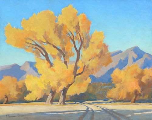 Maynard Dixon (1875–1946) — Desert Cottonwoods (1944)
