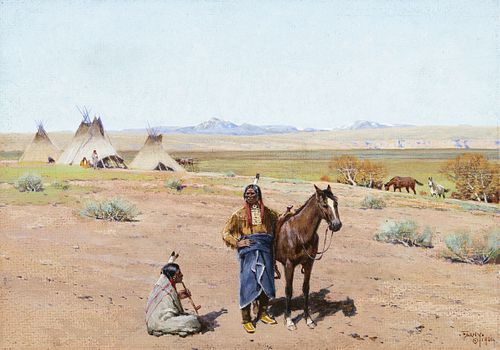 Henry Farny (1847–1916) — A Sioux Camp (1901)