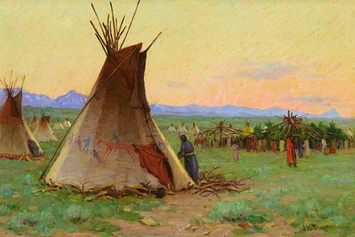 Joseph Henry Sharp (1859–1953) — Blackfeet Sun Dance (1903)