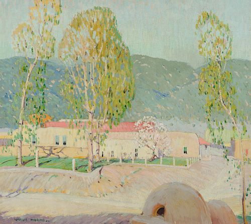 Victor Higgins (1884–1949) — Adobe House – Taos