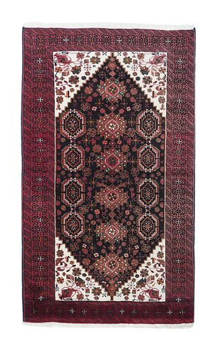 Persian Balouch Rug, 3'4" x 6'6" (1.02 x 1.98 m)