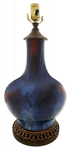 Flambé-Glazed Bottle Vase - 窑变釉花瓶