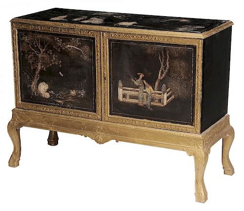 Art Deco Chinoiserie Decorated Cabinet - 中国风装饰柜