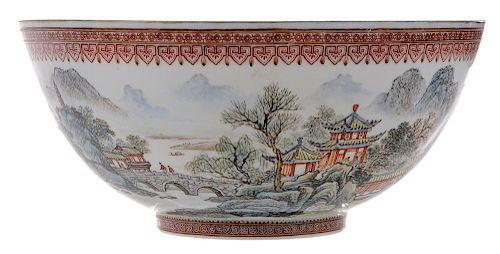 Chinese Enameled Eggshell Porcelain Bowl - 珐琅蛋壳薄瓷碗