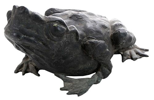 Japanese Cast Iron Garden Toad - 日式铸铁蛤蟆