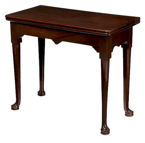 Queen Anne Mahogany Card Table