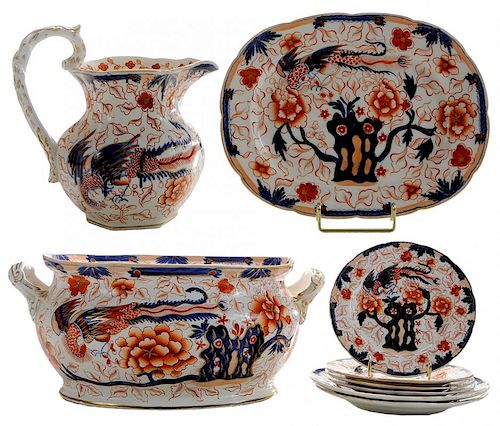 Nine Pieces Imari Style Porcelain - 九件日本伊万里风格瓷餐具