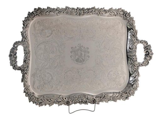 Old Sheffield Plate Horse Trophy Tray